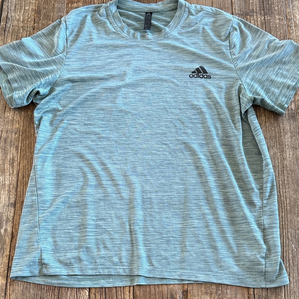 adidas Men’s Teal Heather Short Sleeve Performance Tee